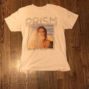 White PRISM Katy Perry Concert T-shirt